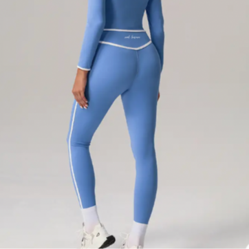 Contrast Active Leggings - Low Tide