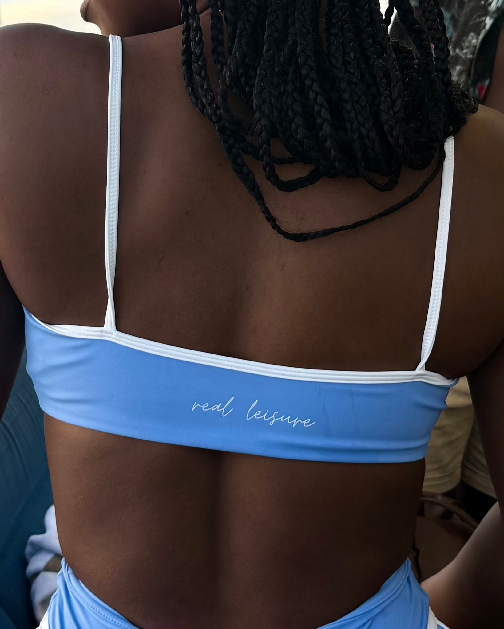 Contrast Sports Bra - Low Tide