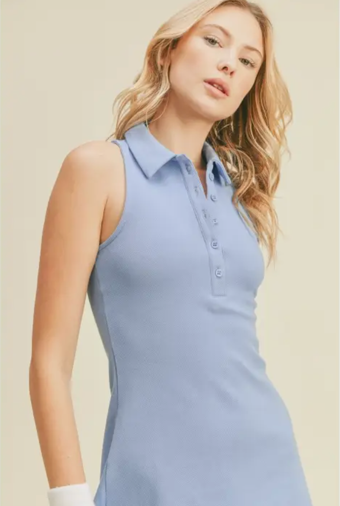 Blue Court Tennis Dress
