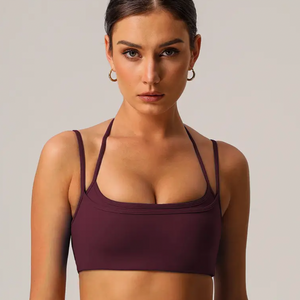 Thin Strap Halter Sports Bra - Neap Tide
